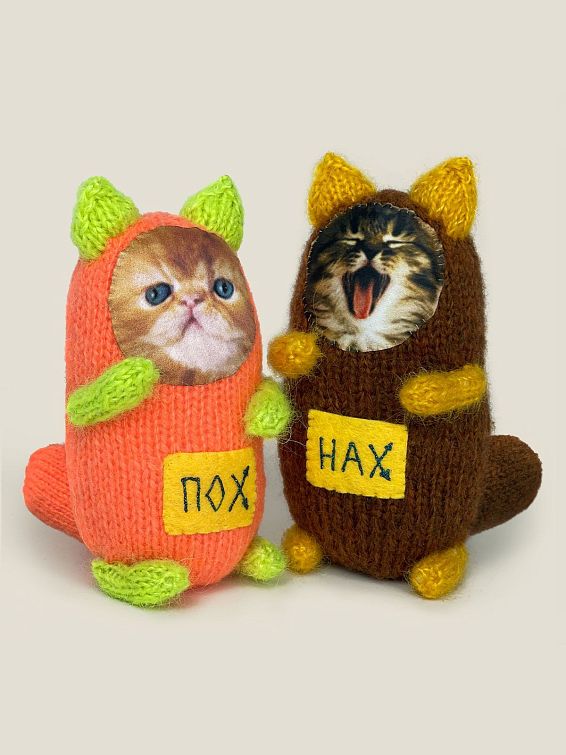 Игрушка котята Пох и Нах Для тех, у кого работа трудная и приходится общать...
