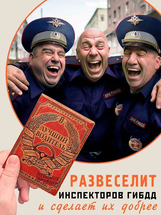 Обложка для автодокументов Лучший водитель для самых опытных водителей, мастеров старой школы...