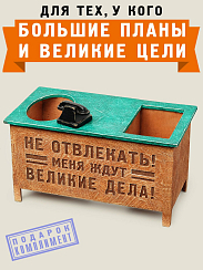 Настольный органайзер стол Не отвлекать! Меня ждут великие дела!