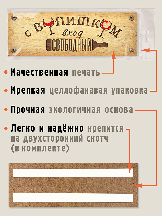 Табличка на дверь С винишком вход свободный Для весёлых и гостеприимных любителей и ценителей ... Табличка на дверь С винишком вход свободный