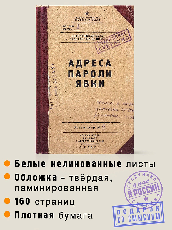 Записная книжка Адреса пароли явки Для руководителя и для тех, кто только мечтает им ...