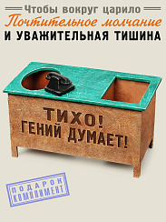 Настольный органайзер стол Тихо! Гений думает! 
