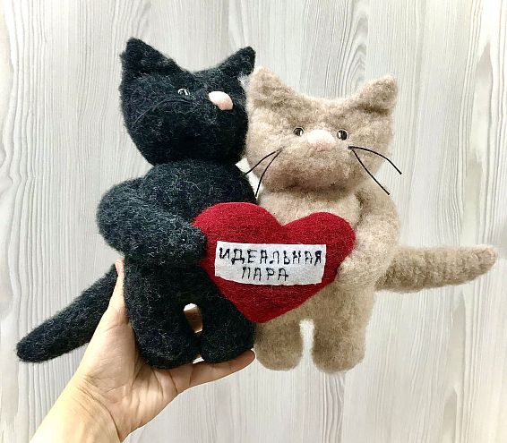 Игрушка котята с сердечком ИДЕАЛЬНАЯ ПАРА Игрушка котята с сердечком ИДЕАЛЬНАЯ ПАРА