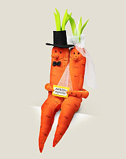 Игрушка  Любовь - Морковь Свадебная